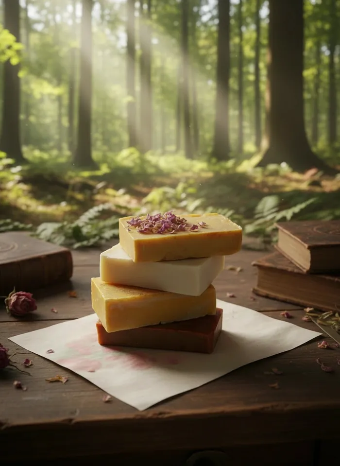Emerald Beauty handcrafted organic soaps - Lavender, Rose, Helichrysum and Natural Herbal varieties made with essential oils